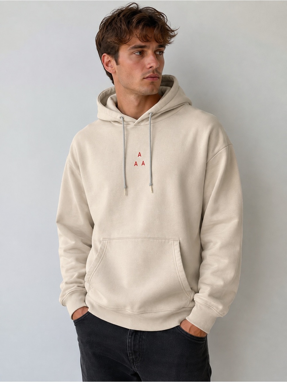 adidas Originals Cream Trefoil Hoodie | Men’s L